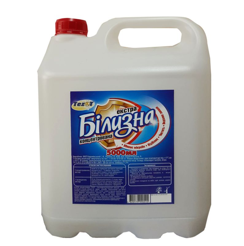 Відбілювач ТЕZАT Екстра концентрований, 5000 мл